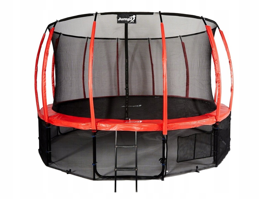 Trampolina Ogrodowa Jumpi 487cm/16FT Maxy Comfort Plus Czerwona Z Wewnętrzn