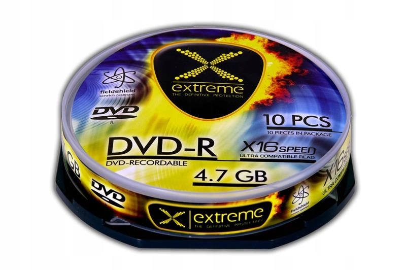 Płyta DVD EXTREME 1166 (4,7GB; 16x; 10szt.; Cake)
