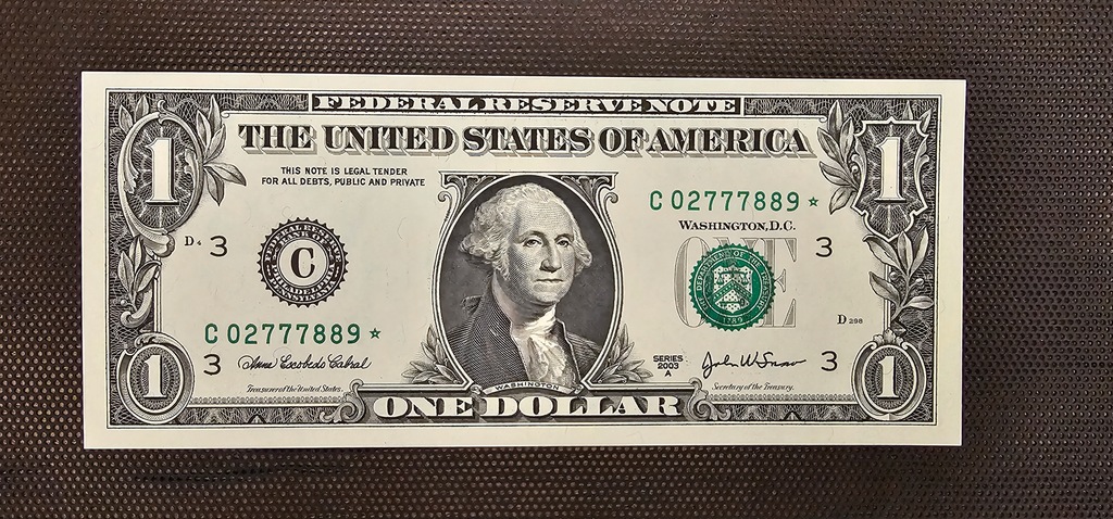 1 dolar 2003 seria zastępcza z gwiazdką UNC C Philadelphia