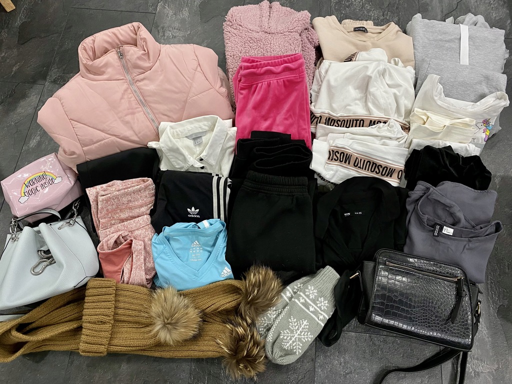 Zestaw ubrań 30szt xs 34 hm adidas zara jenot