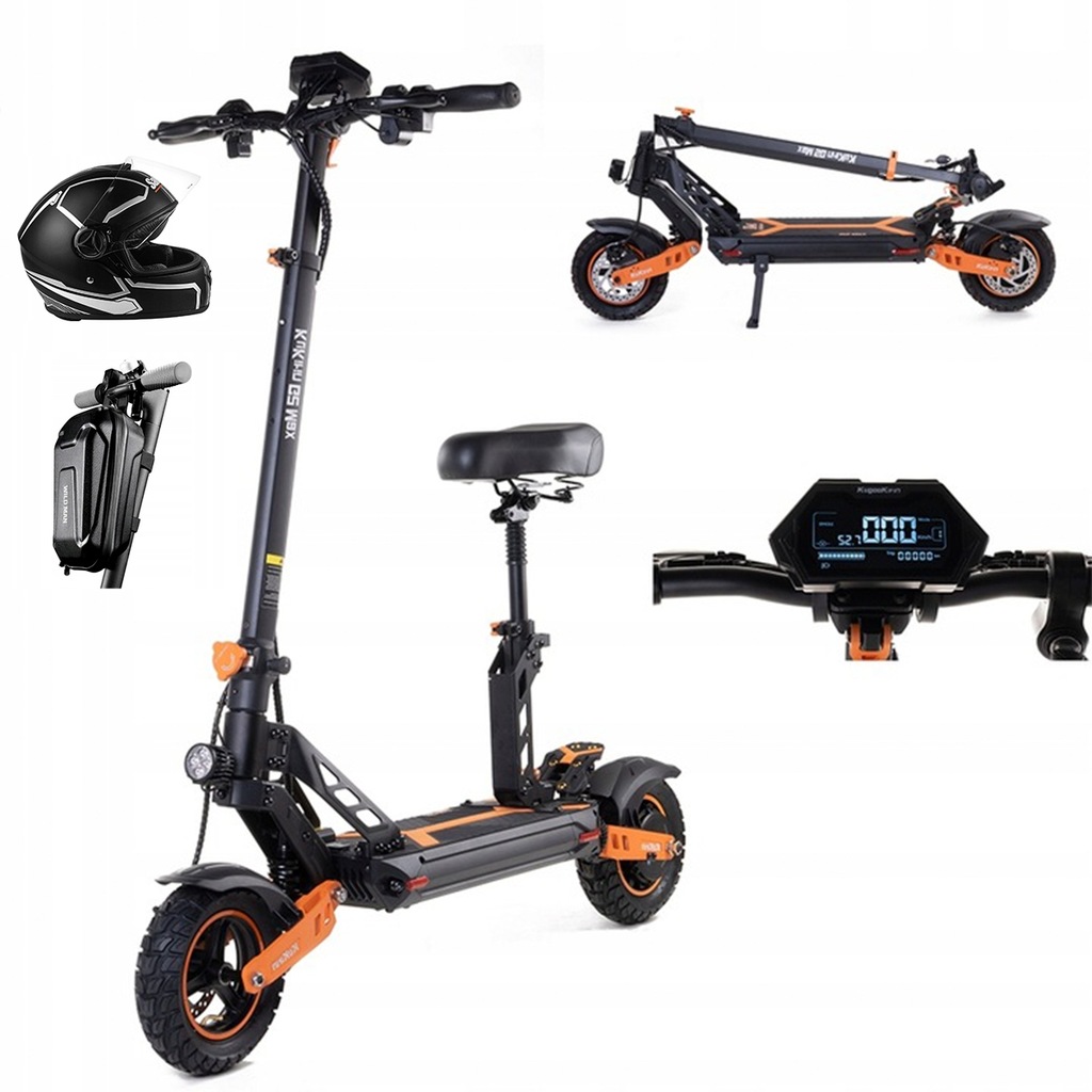 KUKIRIN G2 MAX Elektryczny pojazd 1200W 80KM 55KM/H 48V 20Ah 10" +Prezent