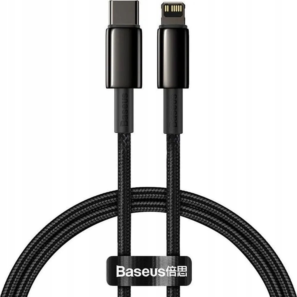 BASEUS kabel Typ C do Lightning PD 20W Tungsten Gold CATLWJ-01 2 m czarny