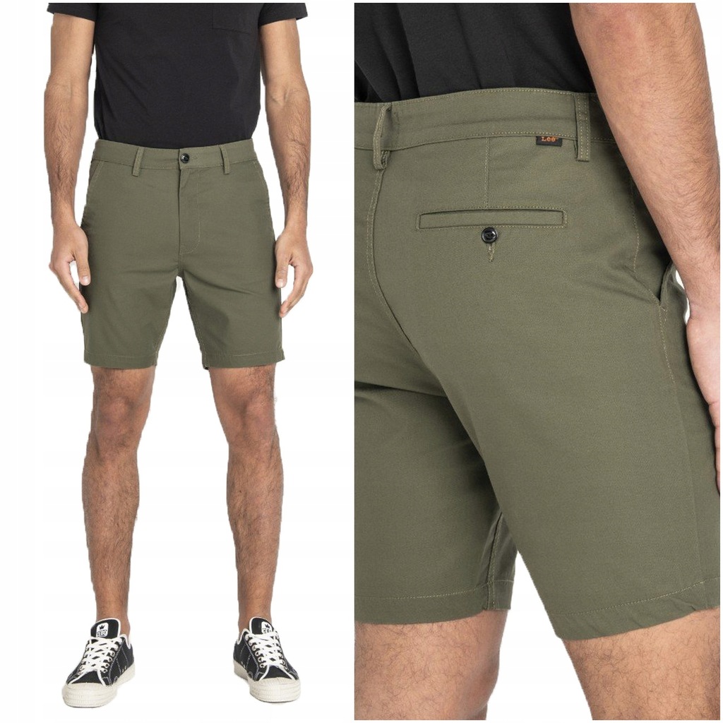 LEE SLIM CHINO SHORT MĘSKIE SPODENKI SZORTY W40