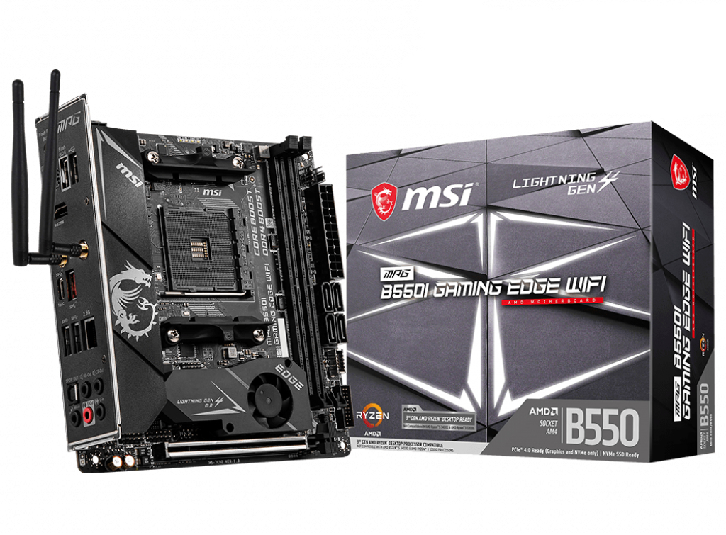 Купить Материнская плата MSI MPG B550I GAMING EDGE WIFI: отзывы, фото, характеристики в интерне-магазине Aredi.ru