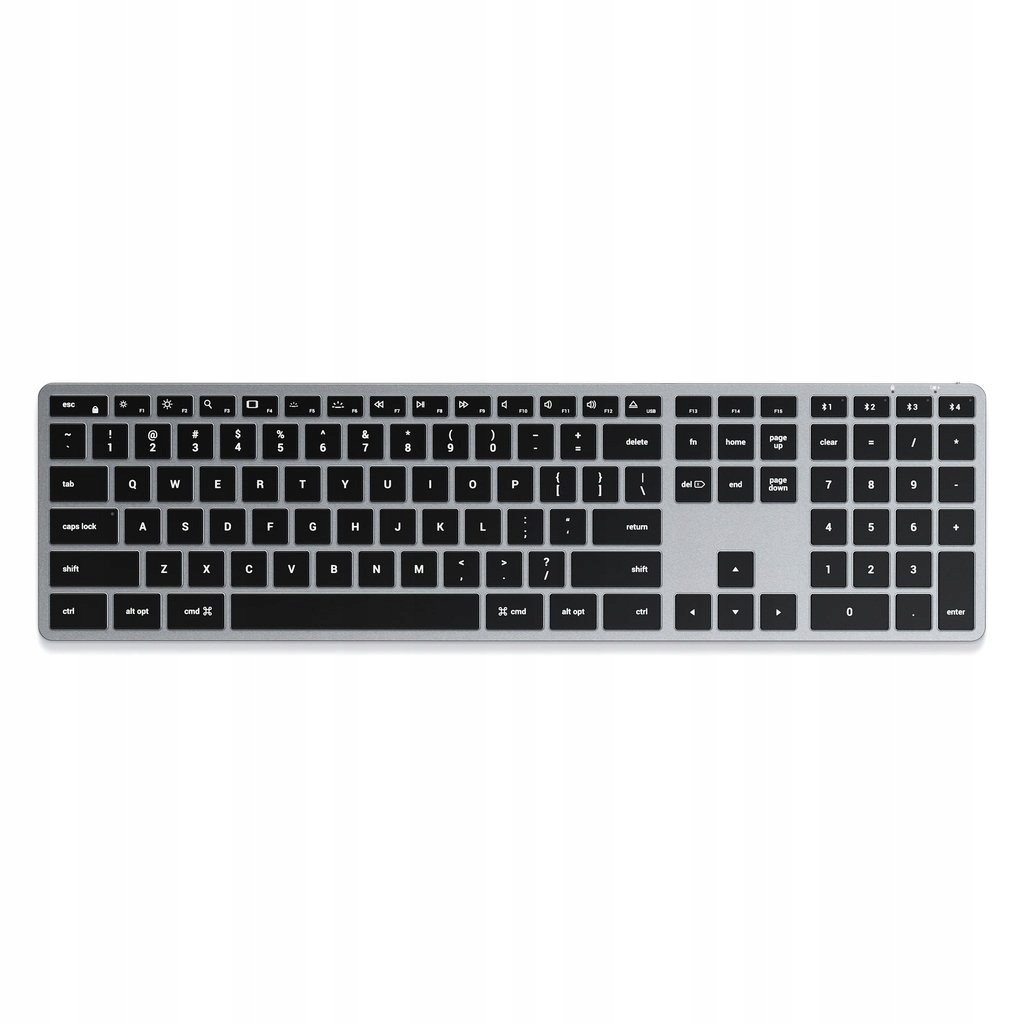 Aluminiowa podświetlana klawiatura Satechi Slim X3 Bluetooth Backlit macOS