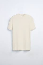 Zara Pr\u0105\u017ckowana koszulka czarny W stylu casual Moda Koszulki Koszulki w prążki 