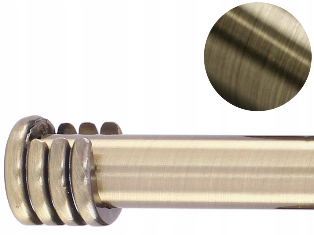 16 mm WSPORNIK BOCZNY ŚCIENNY do karnisza ZŁOTY AB