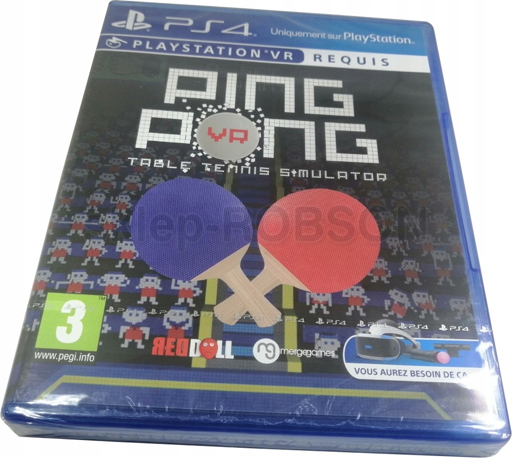 PING PONG TABLE TENNIS SIMULATOR VR PS4 NOWY 6898148726 oficjalne archiwum Allegro