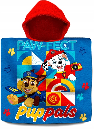 PONCHO KĄPIELOWE PAW PATROL 120X60 CM PW19924