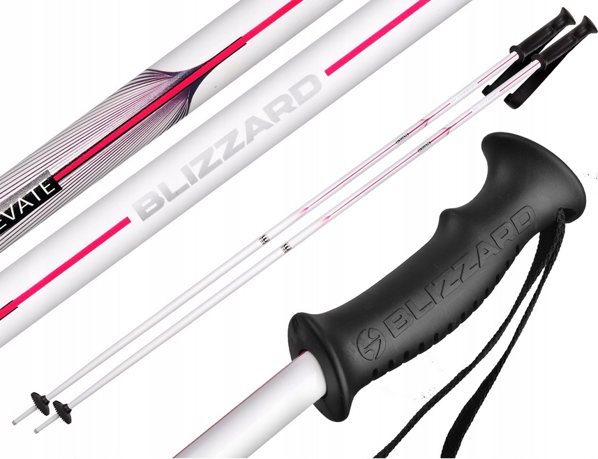 Damskie Kije Narciarskie BLIZZARD VIVA Elevate White Pink 110 cm