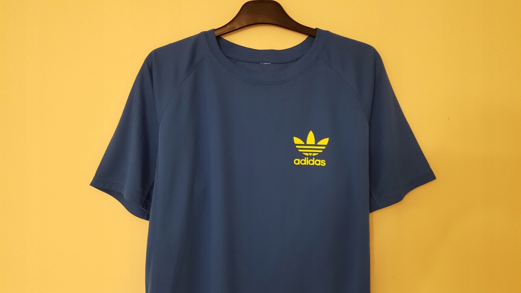 T-shirt męski niebieski Adidas r. L