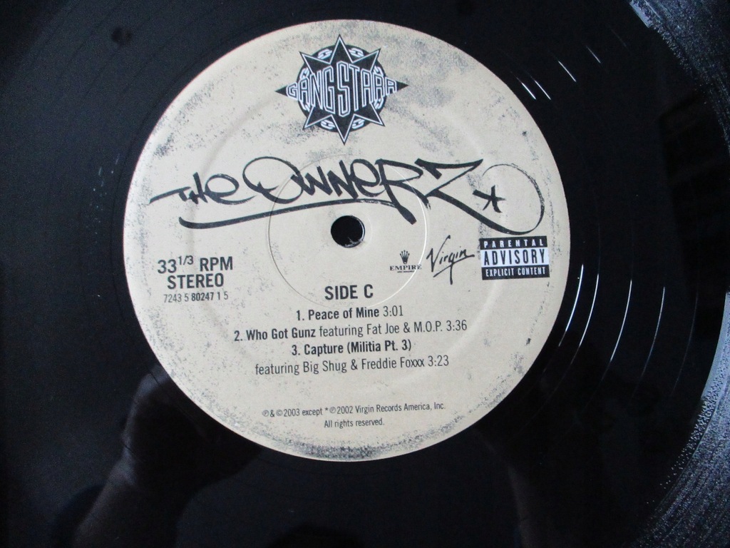 Купить Gang Starr The Ownerz 3LP RARE #1836: отзывы, фото, характеристики в интерне-магазине Aredi.ru