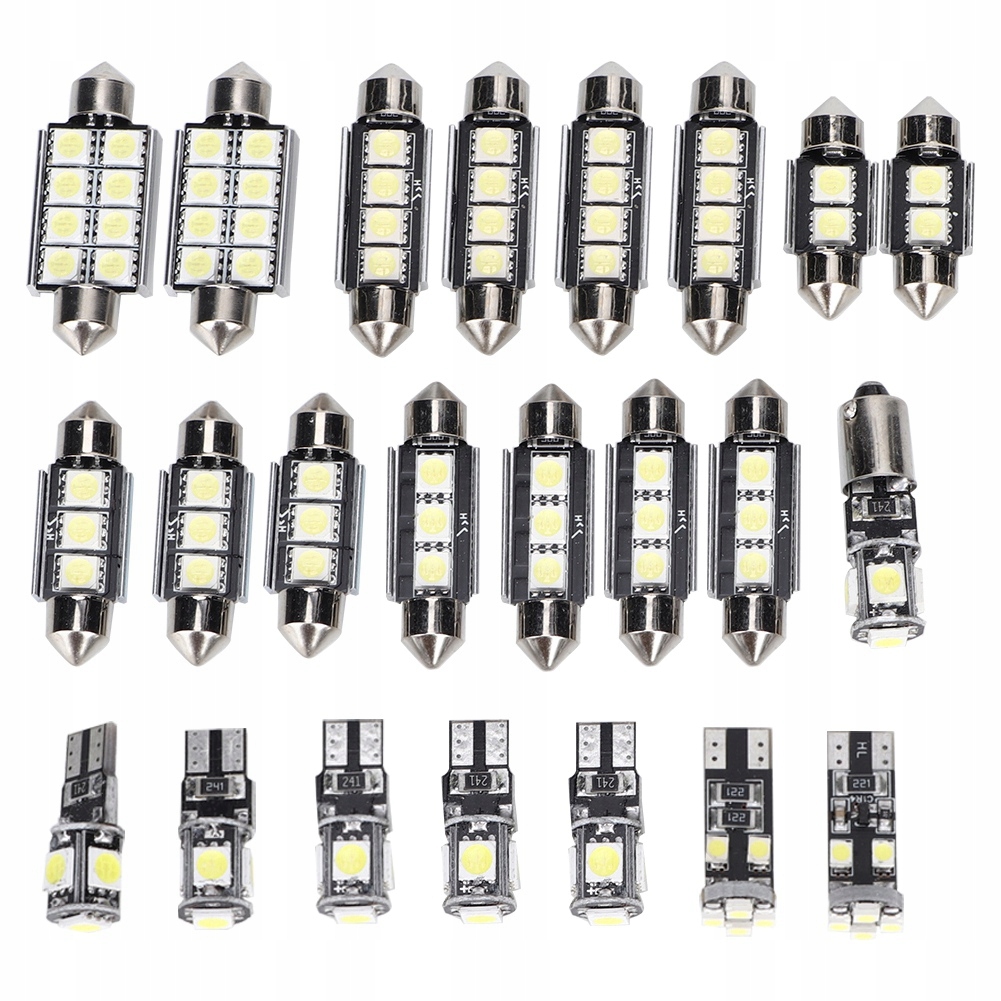 23 SZT. ŻARÓWKA LED 6500K 150LM 12V T10 SMD