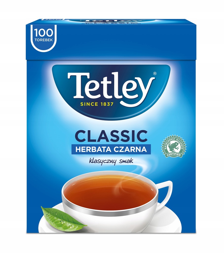 Herbata Tetley Classic Czarna w torebkach 100 szt.