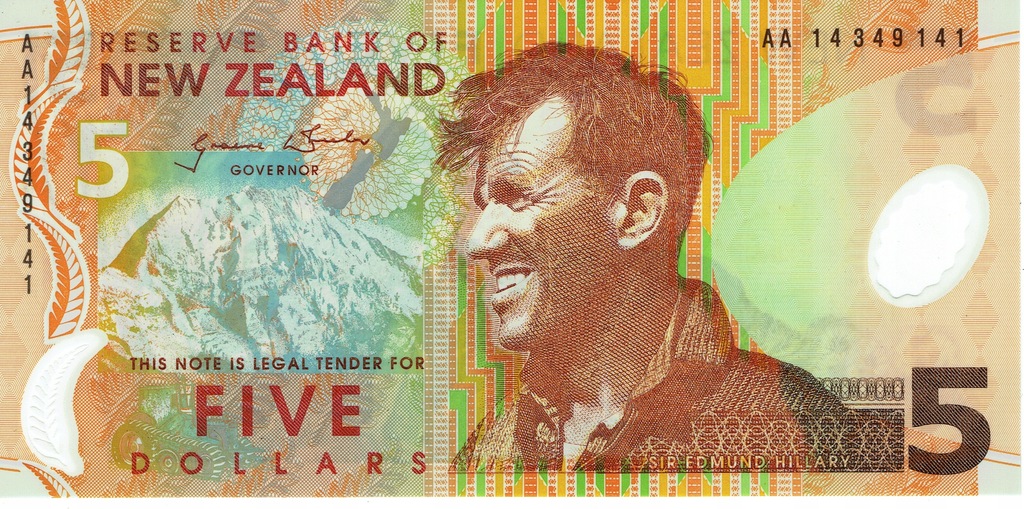 Nowa Zelandia 5 dolarów UNC