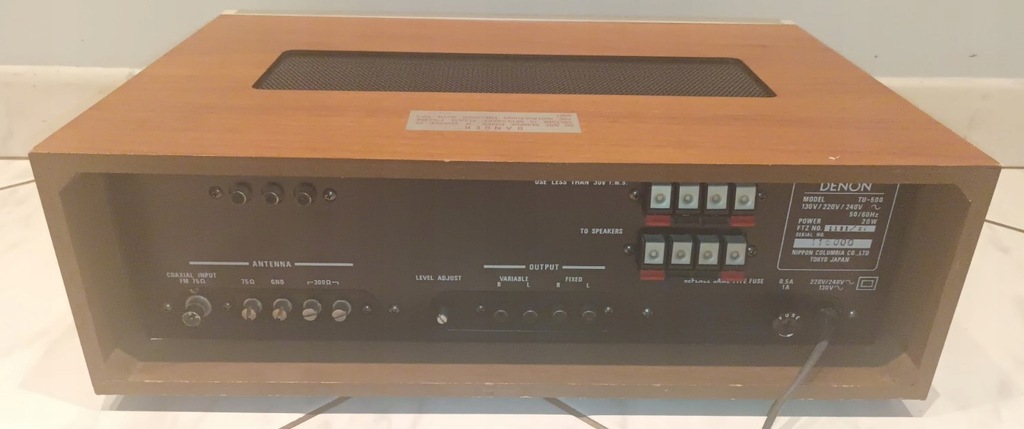 レトロ DENON TUー500 Denon TU-500 Tuner-Classic Stereo Fm Stereo Tuner Selten