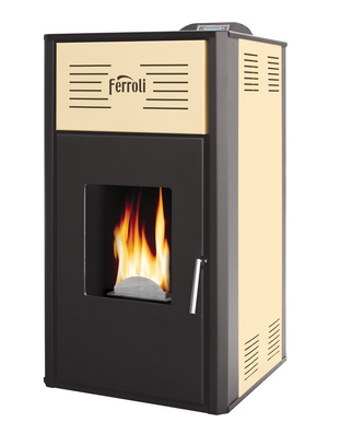 Kominek pellet FERROLI ekologiczny 12kW 48h