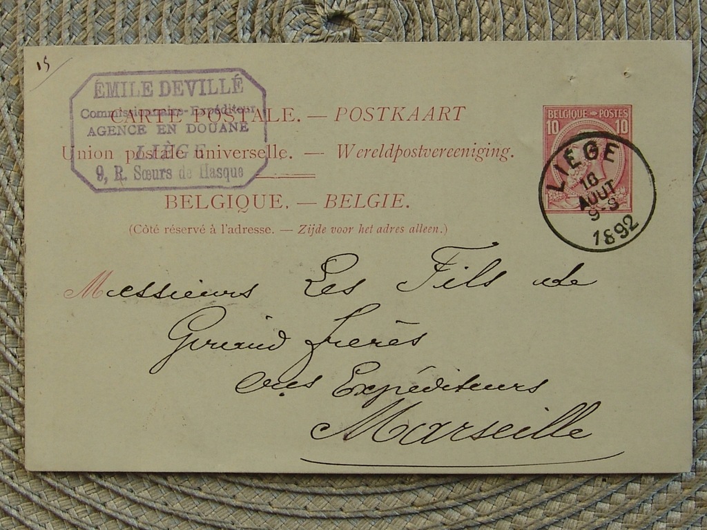 Francja Liege-1892r
