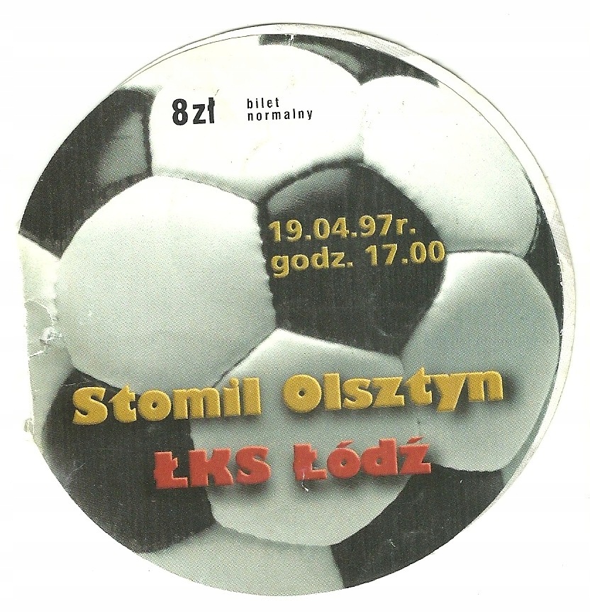 Stomil Olsztyn - ŁKS Łódź 19.04.1997
