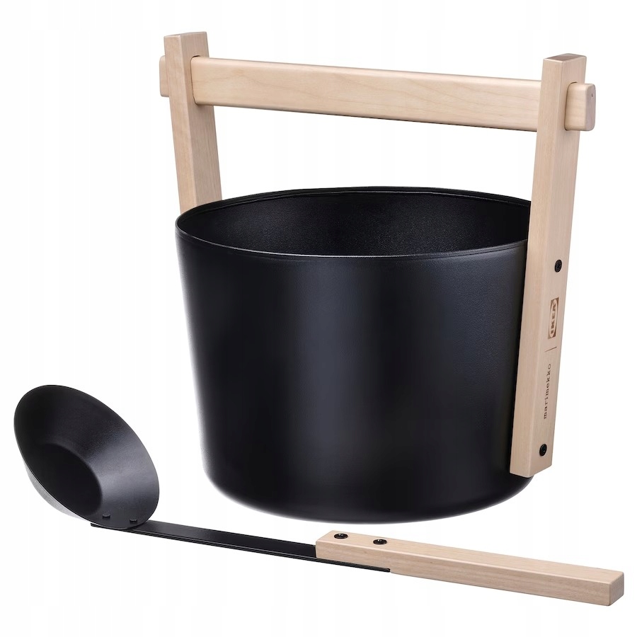 IKEA BASTUA Wiadro do sauny z chochlą 9L Marimekko