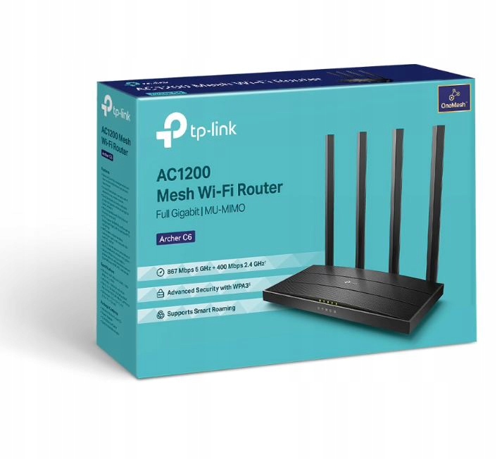 Router TP-Link Archer A6 802.11ac (WF 5), 802.11n (Wi-Fi 4), a1200 TP-Link