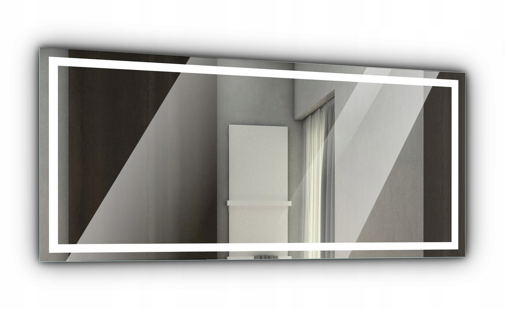 Lustro podświetlane łazienkowe LED 100x80 Atlanta - 6663556308