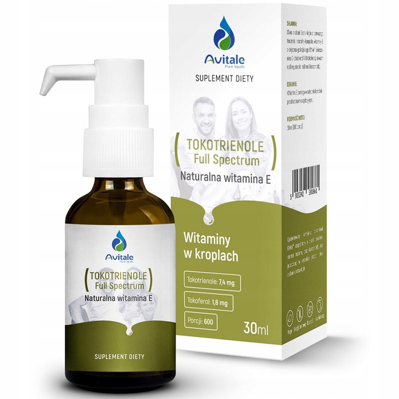 AVITALE Tokotrienole Full Spectrum Naturalna Witamina E 30ml SUPER WITAMINA