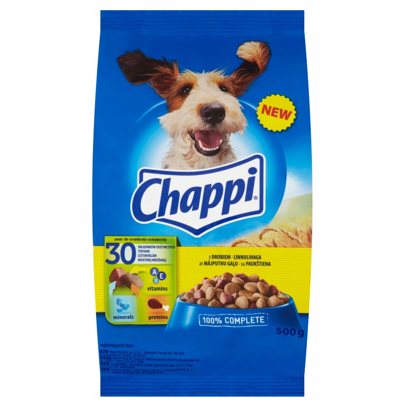 CHAPPI drób, warzywa 500g [173854]