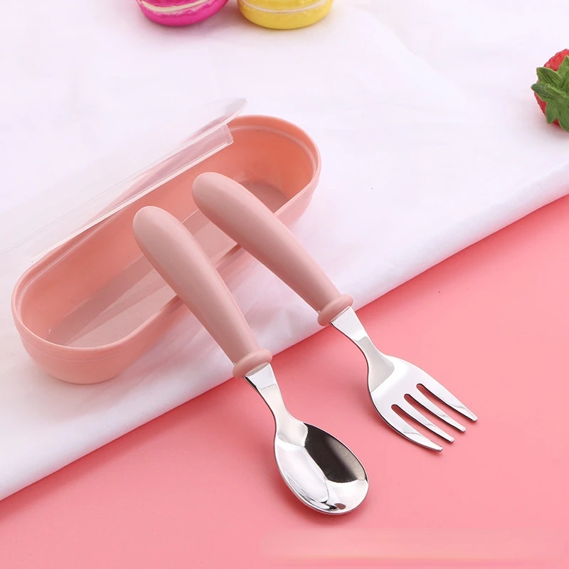 Baby Gadgets Tableware Set Children Utensil Stainless Steel Toddler