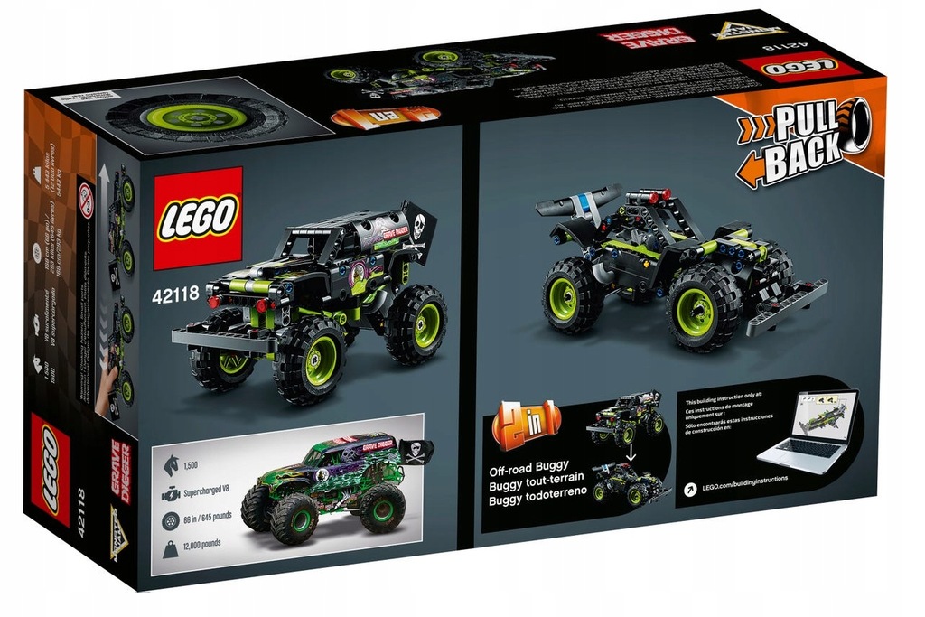 Купить LEGO Technic — Могильщик Monster Jam (42118): отзывы, фото, характеристики в интерне-магазине Aredi.ru