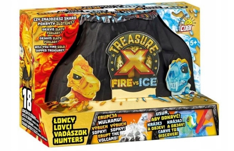 Cobi Figurka Treasurex Fire vs Ice Łowca s4