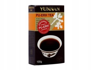 HERBATA CZERWONA PU-ERH LIŚCIASTA 100G YUNNAN TEA