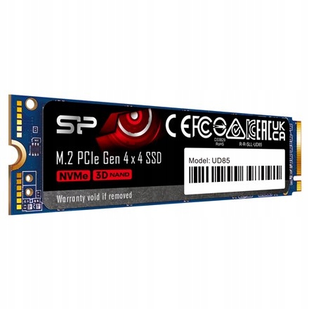 Silicon Power SSD UD85 1000 GB, obudowa SSD M.2 2280, interfejs SSD PCIe Ge