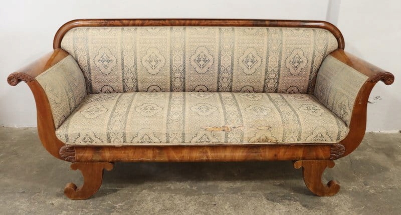 9255 sofa biedermeier, fornirowana