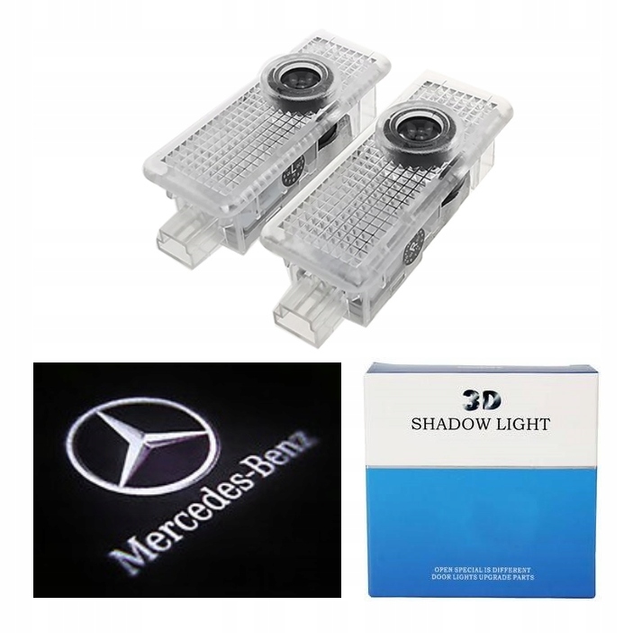 2x LED LOGO PROJEKTOR MERCEDES C CLA C117 CLS C218 A207 C207 E E200-E550
