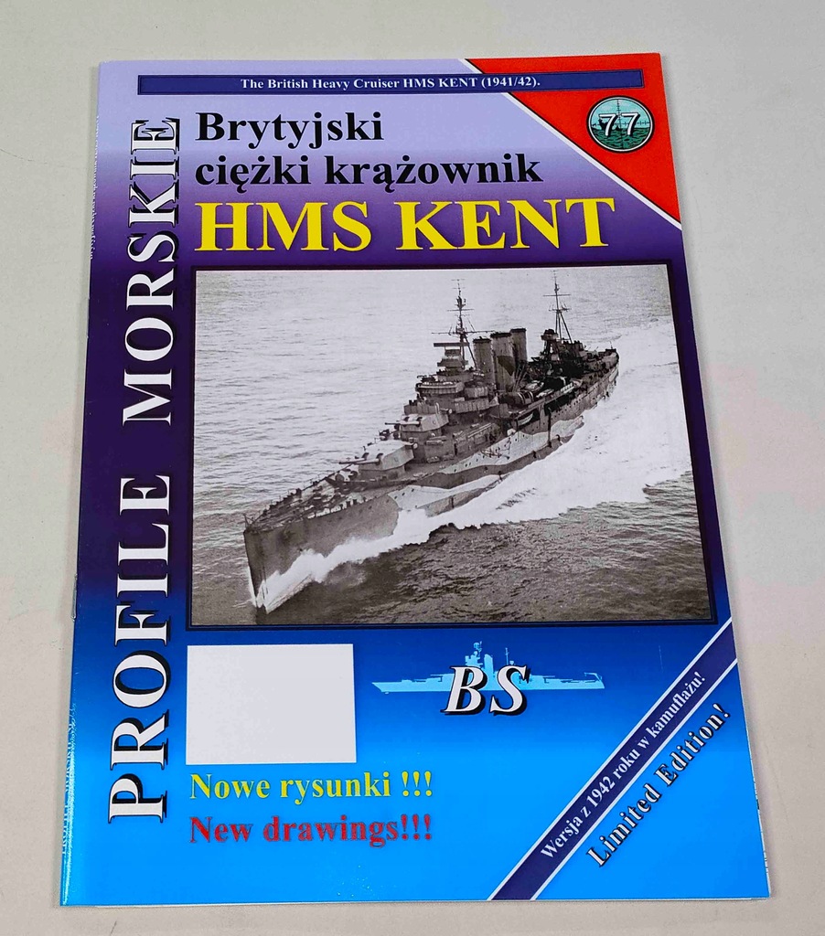 Brytyjski Ciezki Krazownik HMS Kent Profile Morskie nr 77