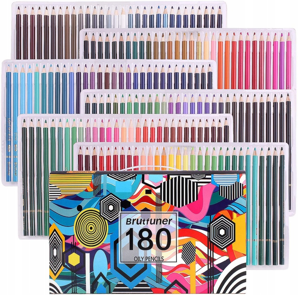 Zestaw kredek Brutfuner 180, kredki olejne kredki 11056678761