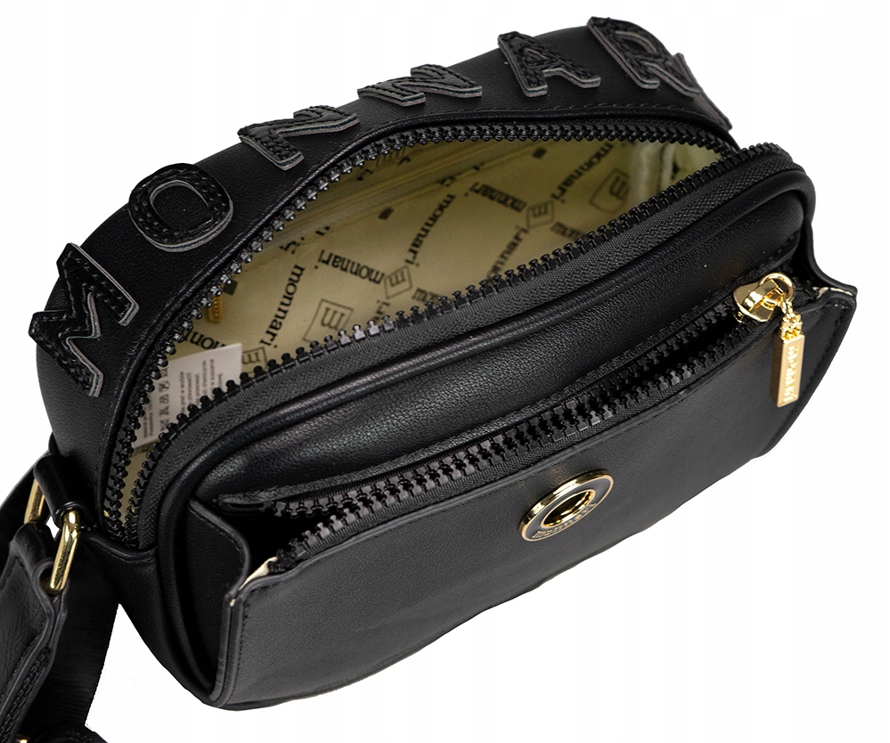 Купить MONNARI Маленькая черная сумка-мессенджер с логотипом: отзывы, фото, характеристики в интерне-магазине Aredi.ru