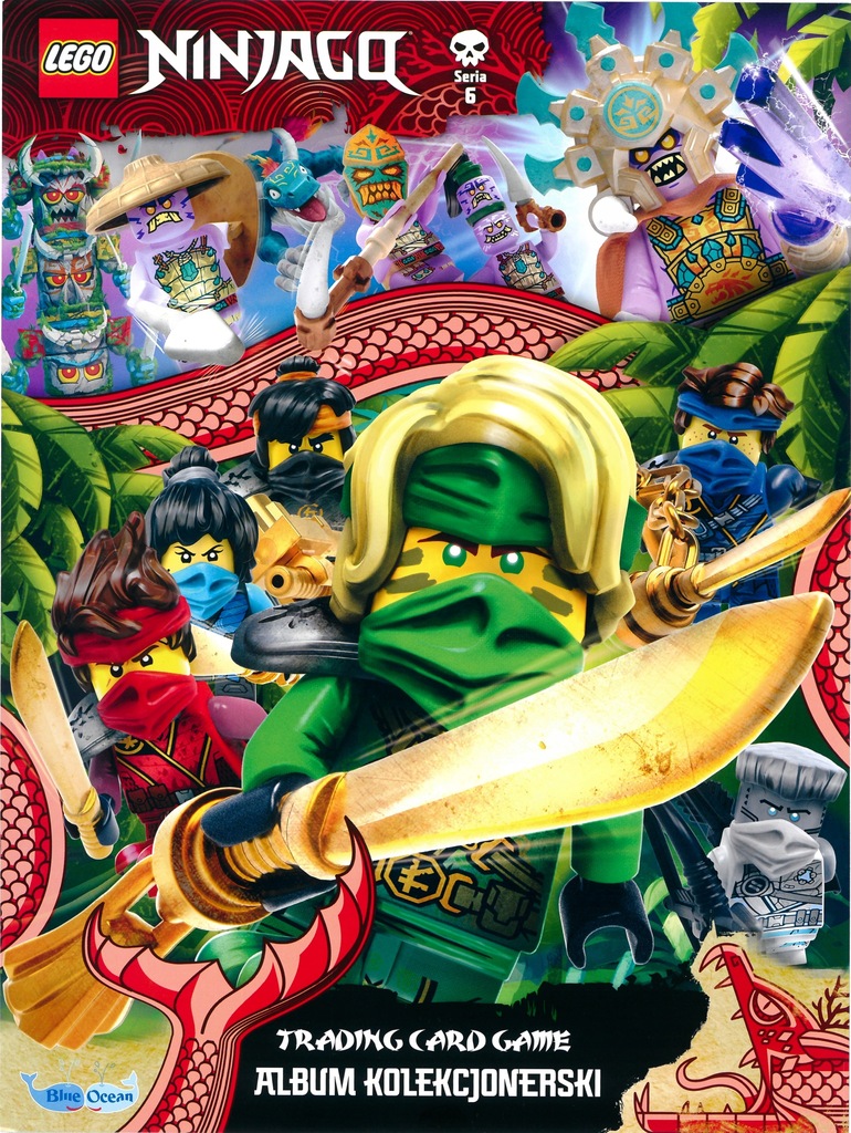 LEGO NINJAGO seria 6 Wyspa Album +3 Saszetki Karty