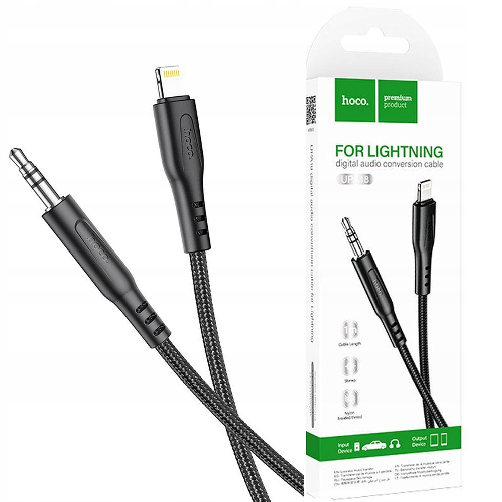 Kabel AUX Adapter AUDIO iPhone Lightning Jack 3,5mm Radio Słuchawki Głośnik