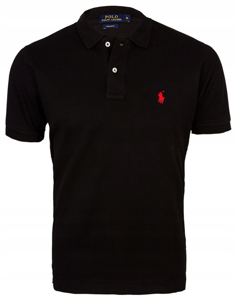 KOSZULKA POLO RALPH LAUREN SLIM FIT CZARNY M