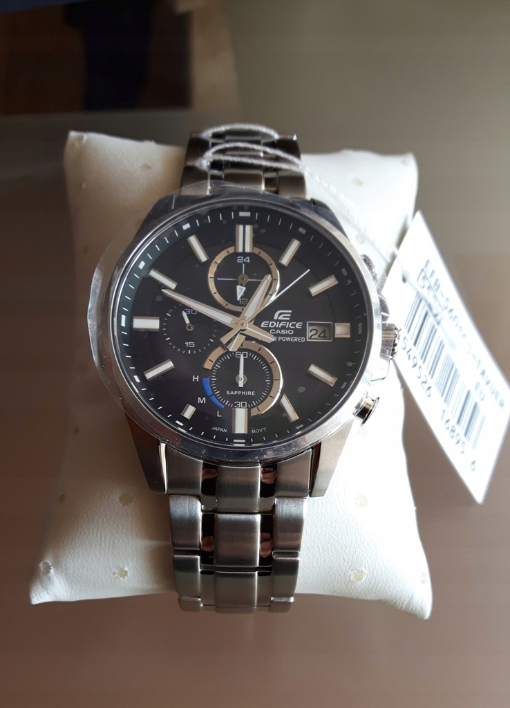 Nowy Zegarek Casio Edifice EFB 560 SBD 1AV Solar 7574708850 oficjalne archiwum Allegro