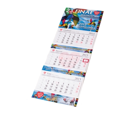 kalendarz trójdzielny WOŚP 2015