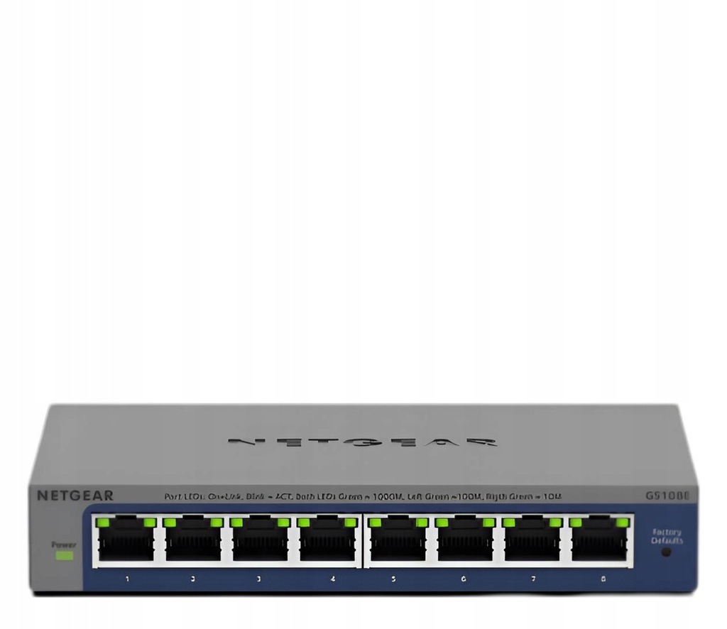 Switch Netgear 8p GS108E-400PES (8x10/100/1000Mbit)