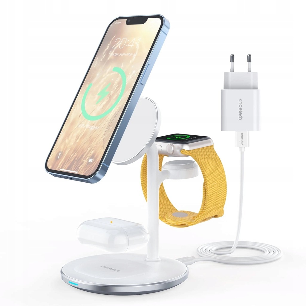 Choetech T585-F indukcyjna stacja ładująca 3w1 iPhone 12/13, AirPods Pro, A