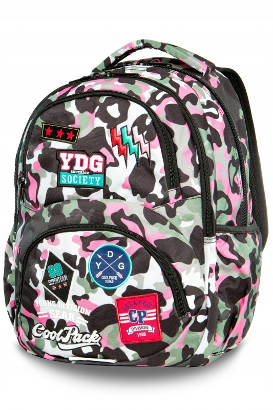 PLECAK COOLPACK CP CAMO PINK BADGES 27L DART 2019