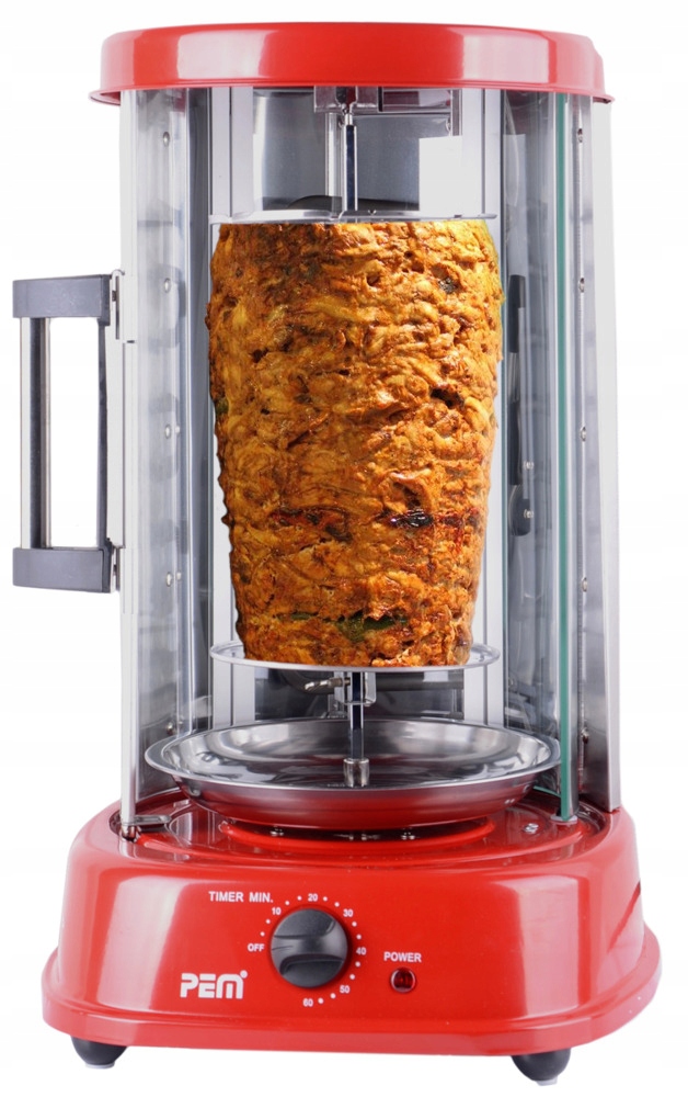 ELEKTRYCZNY GRILL ROŻEN PEM kebab kurczak szaszłyk 8502303500