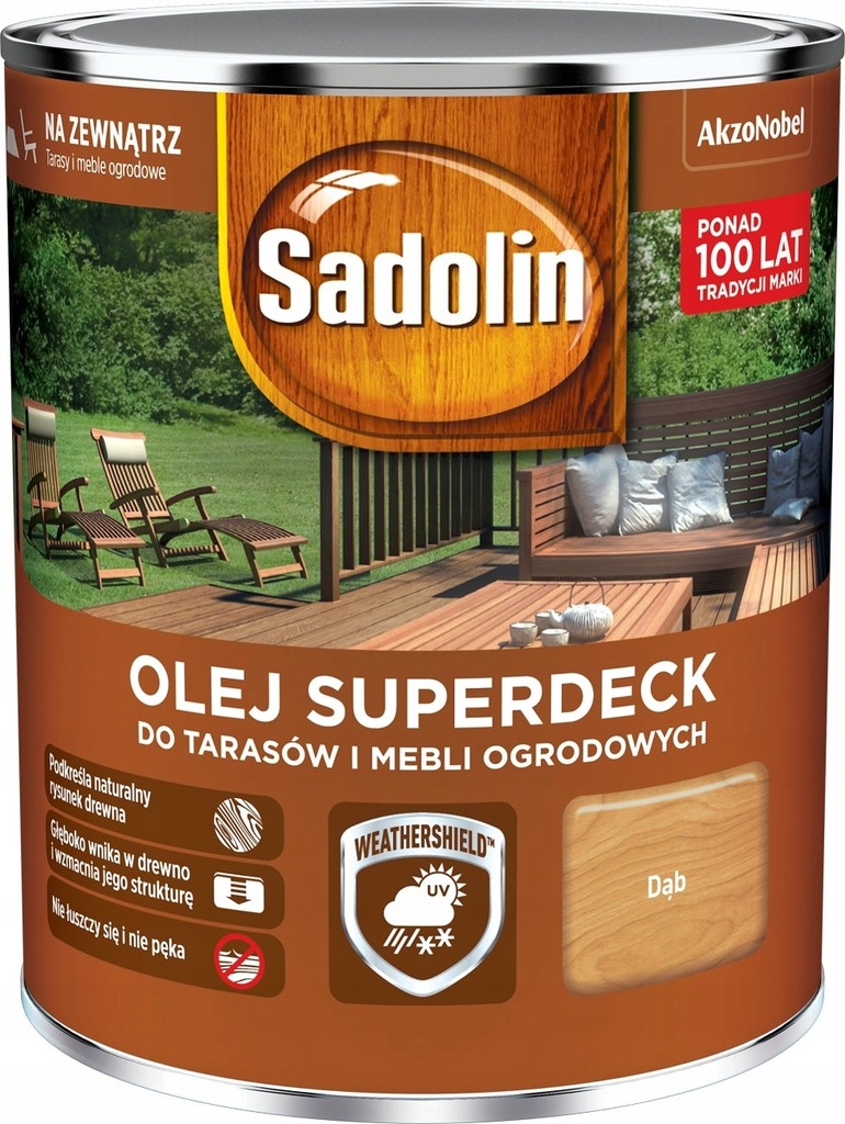 Olej Sadolin Superdeck dąb 0,75l