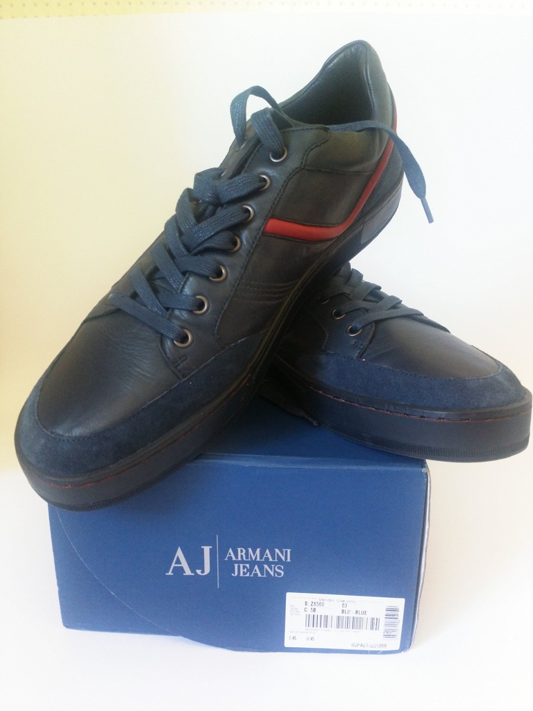 ARMANI JEANS PÓŁBUTY SNEAKERSY R. 45