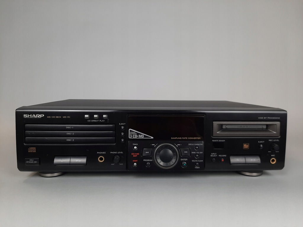 Odtwarzacz Nagrywarka MiniDisc CD Sharp MDR3 HIT 13849742933 oficjalne archiwum Allegro